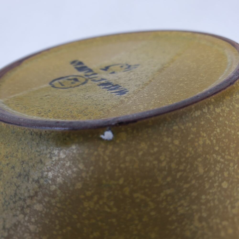 Ceramic Set of 3 Cups and Saucers - Earth Tone Asian-Inspired Tea Coffee Set - Picture 4 of 10